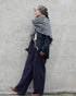Wool Check Square Stole / Gingham Check・Small Check