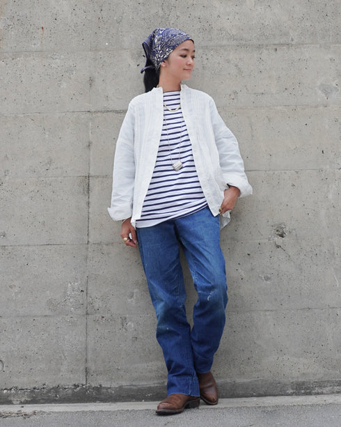 Heirloom Pintuck Lace Blouse / White
