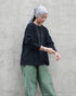 Raffy Cotton Ease Long Sleeve Tee / White・Gray・Black