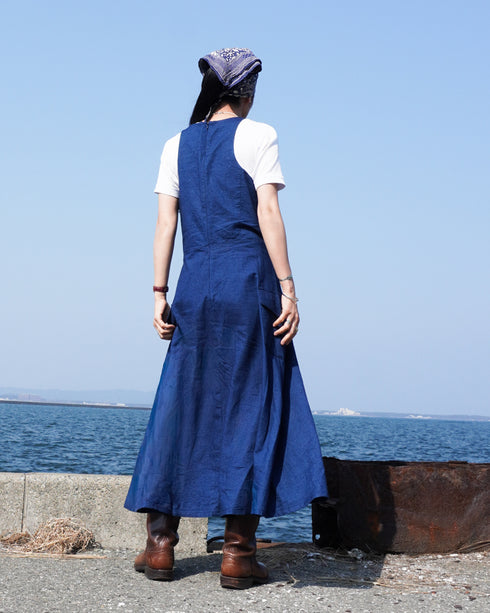 "3月4日 (水) 21:00〜販売開始" INDIGO Racerback Dress