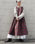 Nel Check Apron Dress / Black Watch・Red Check