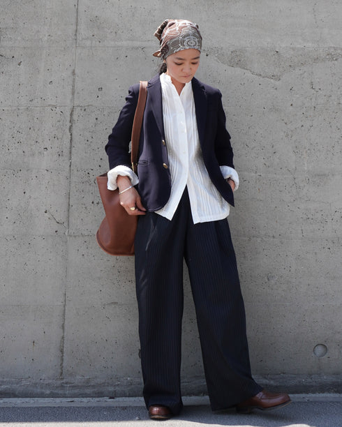 Heirloom Pintuck Lace Blouse / White