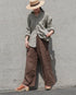 Linen Ease Pants / Natural・Brown・Black