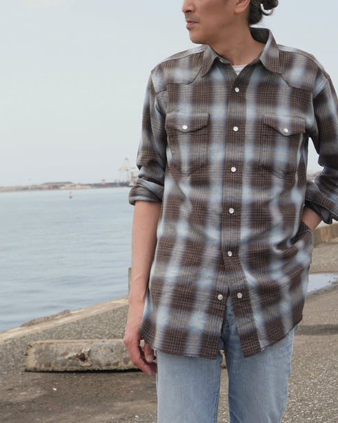INDIGO Ombre Western Shirt