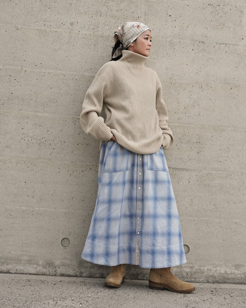 INDIGO Ombre Cargo Skirt