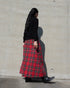 INDIGO Tartan Gathered Skirt