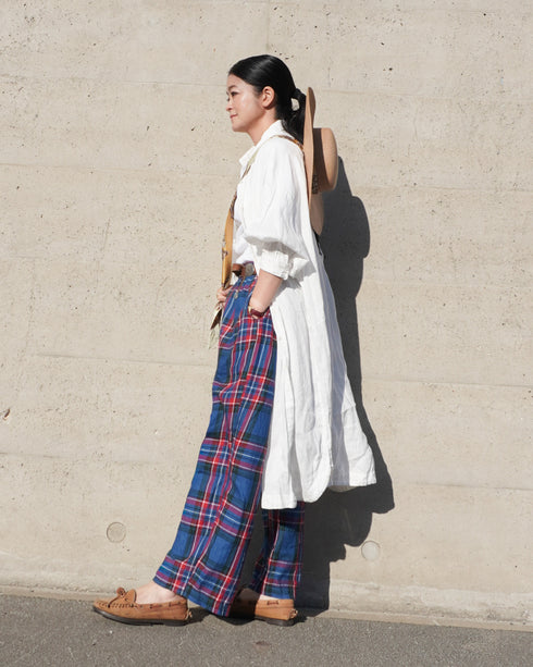 〈再入荷〉INDIGO Tartan Ease Pants / Red・Blue