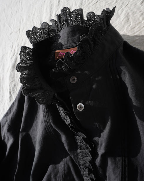 Vintage Lace Blouse / Black