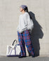 〈再入荷〉INDIGO Tartan Ease Pants / Red・Blue