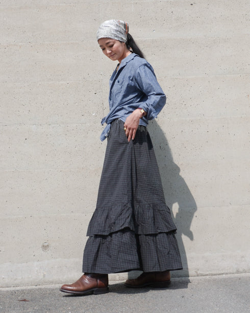 INDIGO Chambray Work Shirt / Blue・Navy