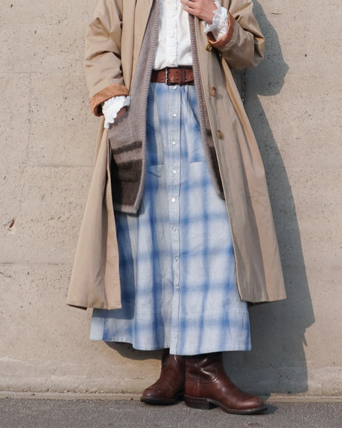 INDIGO Ombre Cargo Skirt