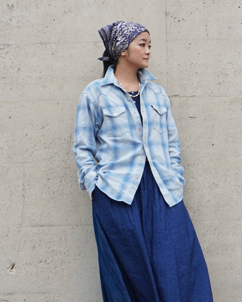 INDIGO Ombre Western Shirt