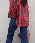 INDIGO Tartan Over Shirt / Red・Blue