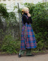 INDIGO Tartan Apron Dress / Red・Blue