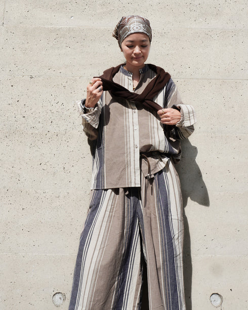 BasShu × Dopple&Scent Over Shirt / BROWN