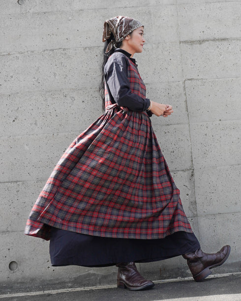 Heirloom Collar Dress / White・Black