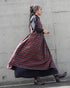 Heirloom Collar Dress / White・Black