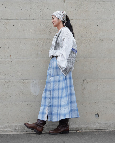 INDIGO Ombre Cargo Skirt