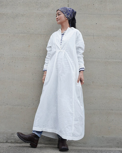 Heirloom Collar Dress / White・Black