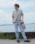 Raffy Cotton Ease Tee / White・Gray・Khaki