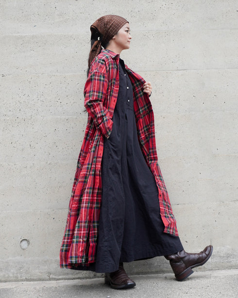Heirloom Collar Dress / White・Black