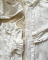 Linen Tuck Shirt Dress / White・Black