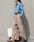 INDIGO Chambray Work Shirt / Blue・Navy
