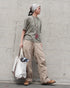 Raffy Cotton Ease Tee / White・Gray・Khaki
