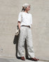 Raffy Cotton Ease Tee / White・Gray・Khaki