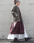 Nel Check Apron Dress / Black Watch・Red Check