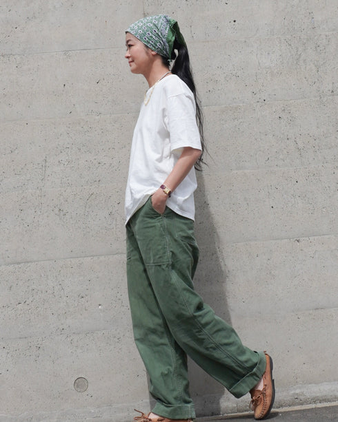 Raffy Cotton Ease Tee / White・Gray・Khaki
