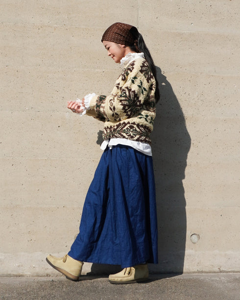 INDIGO Gathered Skirt