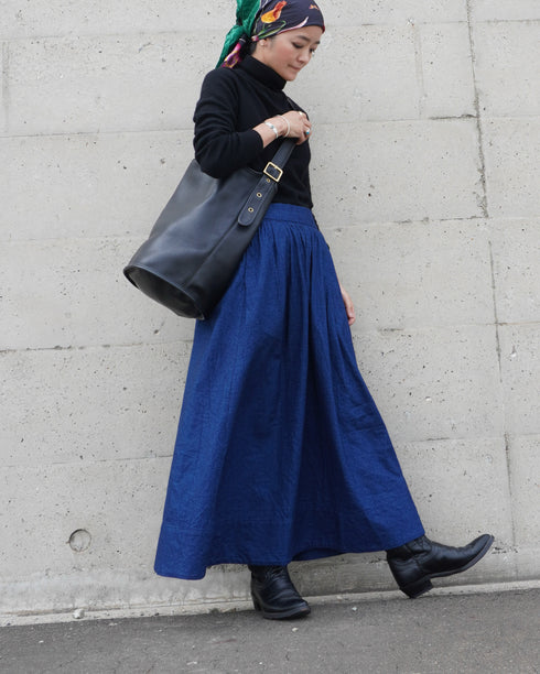 INDIGO Gathered Skirt