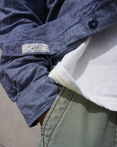 INDIGO Chambray Work Shirt / Blue・Navy