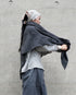 Wool Check Square Stole / Gingham Check・Small Check