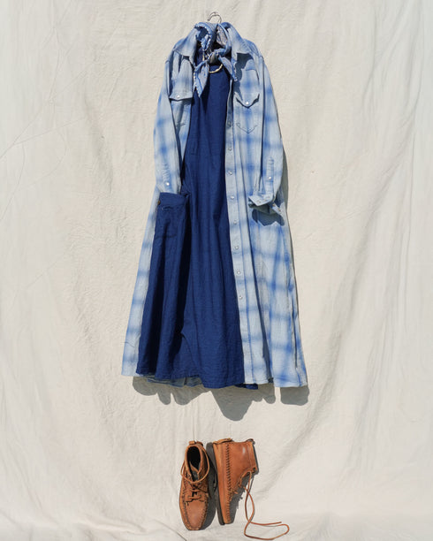 "3月4日 (水) 21:00〜販売開始" INDIGO Racerback Dress