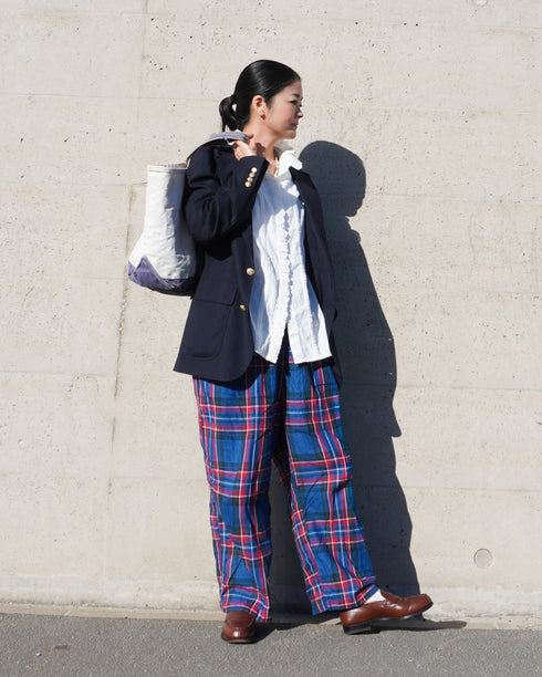 〈再入荷〉INDIGO Tartan Ease Pants / Red・Blue