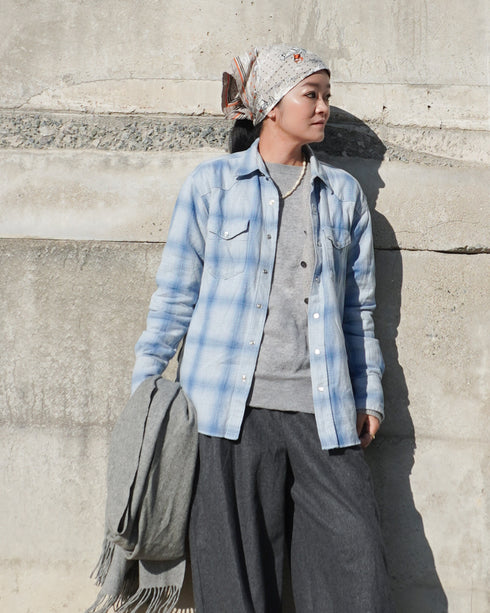 INDIGO Ombre Western Shirt