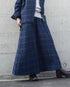 Nel Check Gathered Skirt / Black Watch・Red Check