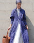 Linen Tuck Shirt Dress / Khakibeige・Frenchblue