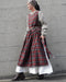 Nel Check Apron Dress / Black Watch・Red Check