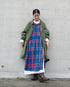 INDIGO Tartan Apron Dress / Red・Blue