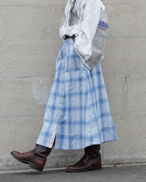 INDIGO Ombre Cargo Skirt