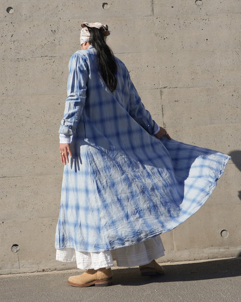 INDIGO Ombre Western Shirt Dress