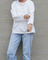 Raffy Cotton Ease Long Sleeve Tee / White・Gray・Black