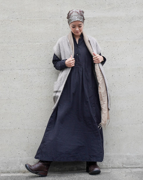 Heirloom Collar Dress / White・Black