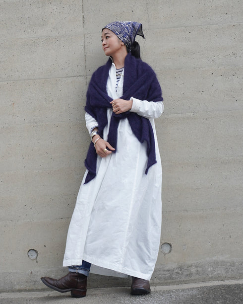 Heirloom Collar Dress / White・Black