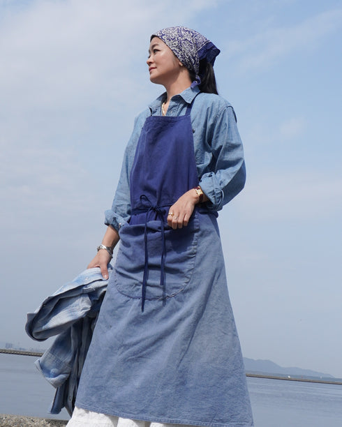 INDIGO Chambray Work Shirt / Blue・Navy
