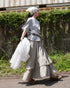 Dobby Check Frill Skirt / Beige・Blue・Charcoal