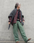 Wool Check Square Stole / Gingham Check・Small Check